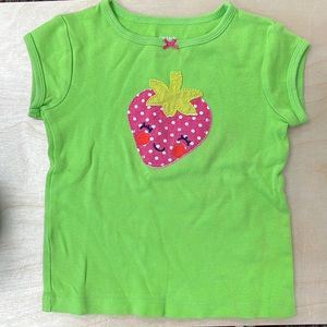 Carters Girls 3T Short Sleeve Shirt